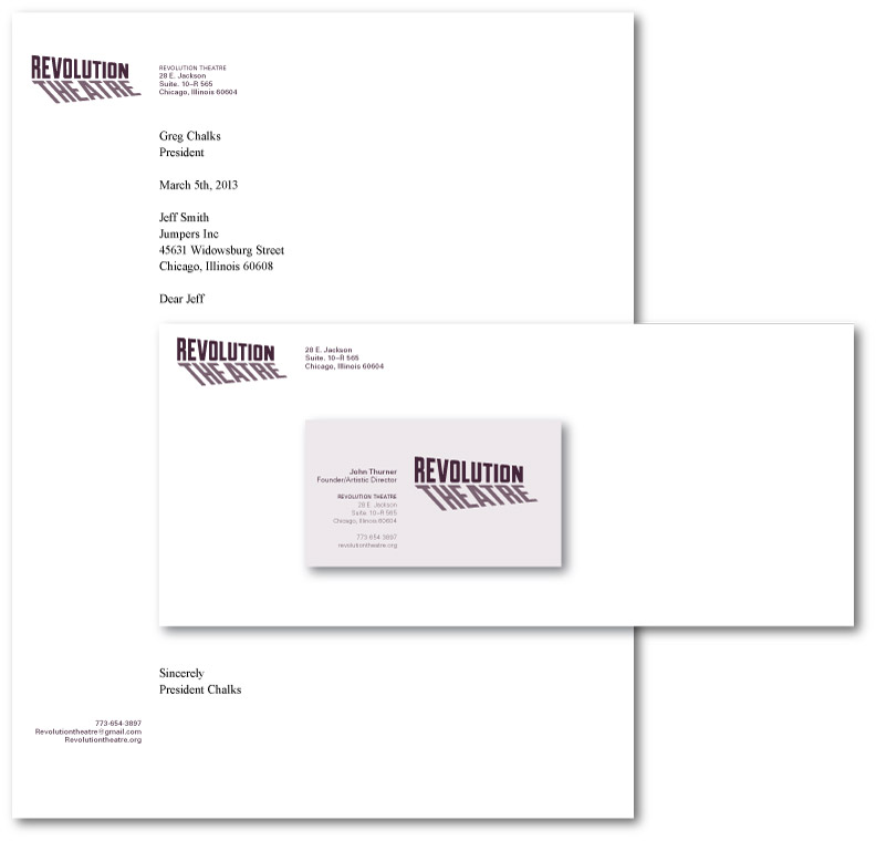 Revolution Theatre Branding – Image 2 of 7